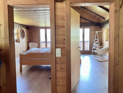 Eco Lodge with Jacuzzi and View in the Swiss Alps Chalet in Sierre