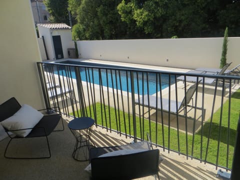 Balcony/Terrace, Pool view, Swimming pool