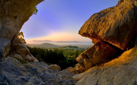 Natural landscape, Sea view, Sunset