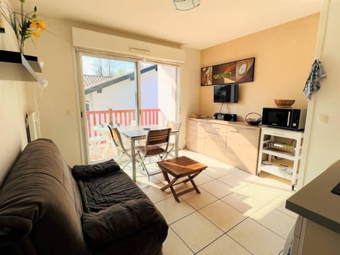 Appartement T1 Bis avec Terrasse et Piscine à Cambo-les-Bains, 1 Chambre, Parking Privé - FR-1-495-4 Apartment in French Basque Country