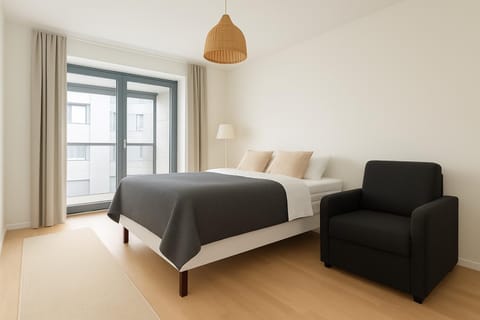 City Home Finland Big Luxury Suite - Spacious Suite with Own SAUNA, One Bedroom and Furnished Balcony next to Train Station Apartment in Finland