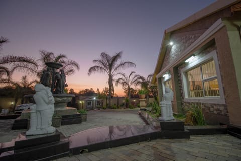 Property building, Facade/entrance, Sunset