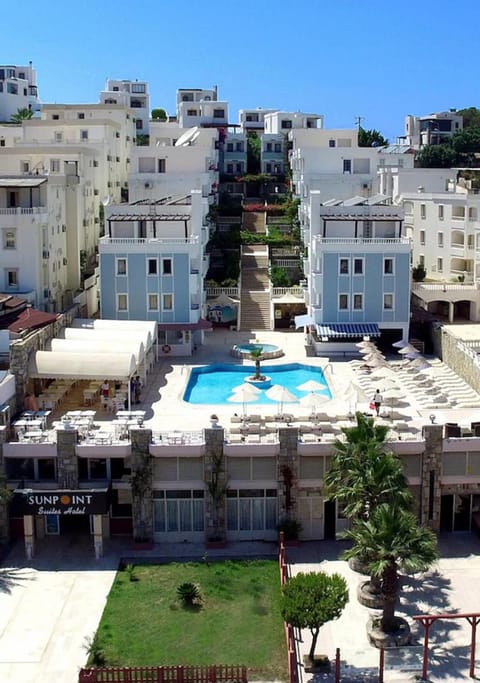 Property building, Bird's eye view, Swimming pool