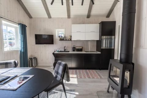 TV and multimedia, Kitchen or kitchenette, Dining area, fireplace, oven, stove, kitchen