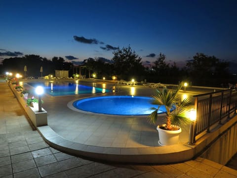 Pool view, Swimming pool, Swimming pool, Sunset