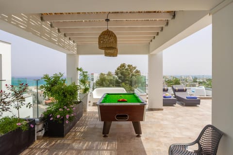 Patio, Day, Billiard, Billiard, Pool view, Swimming pool