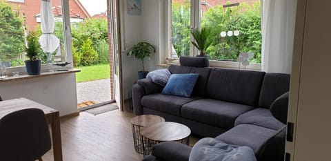 Living room, Seating area, Garden view