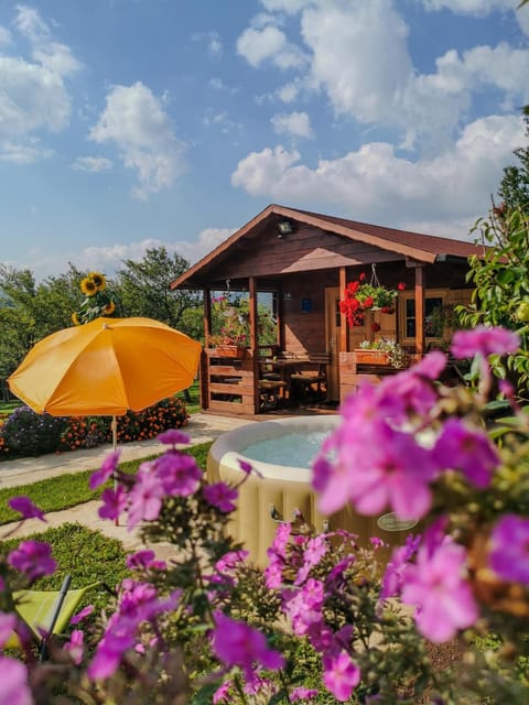 Property building, Patio, Hot Tub, View (from property/room), Garden view