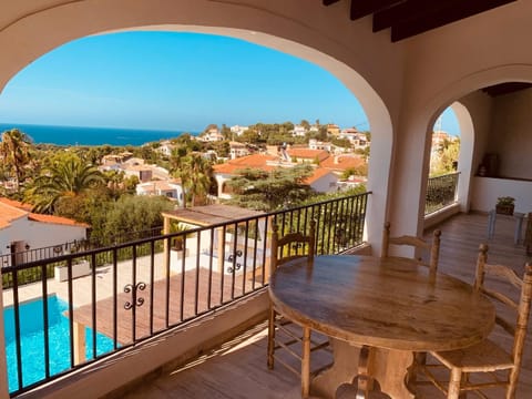 Magic Dream Seaview Villa Denia with 2 Pools, BBQ, Airco, Wifi Chalet in Marina Alta