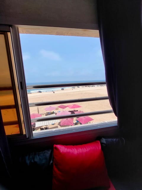 One bedroom appartement at Agadir 100 m away from the beach with sea view and enclosed garden Condo in Agadir