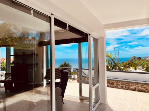 Living room, Seating area, Sea view