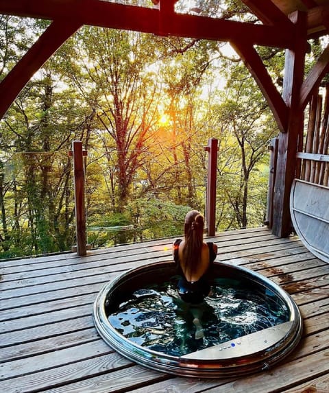 Patio, Spring, Day, Natural landscape, Summer, Hot Tub, View (from property/room), Balcony/Terrace, Sunset, Open Air Bath