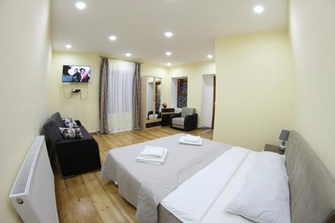 Bed, TV and multimedia, Living room, Photo of the whole room, Bedroom