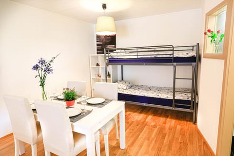 Dining area, bunk bed