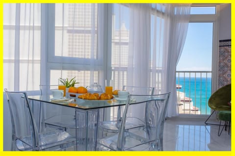 Living room, Dining area, Sea view