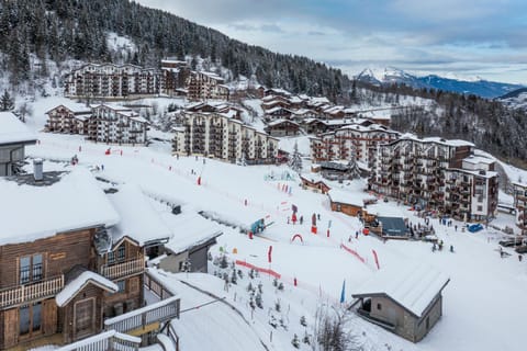 Day, People, Natural landscape, Winter, Skiing, Mountain view, group of guests