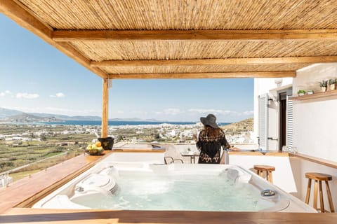 Hot Tub, View (from property/room), Balcony/Terrace, Mountain view, Sea view