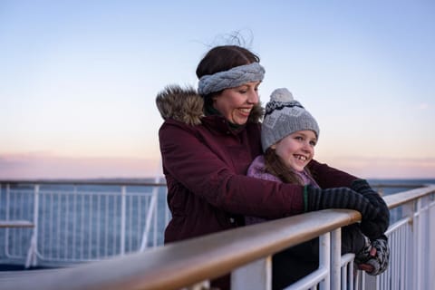 DFDS Ferry - Copenhagen to Oslo Angelegtes Boot in Copenhagen