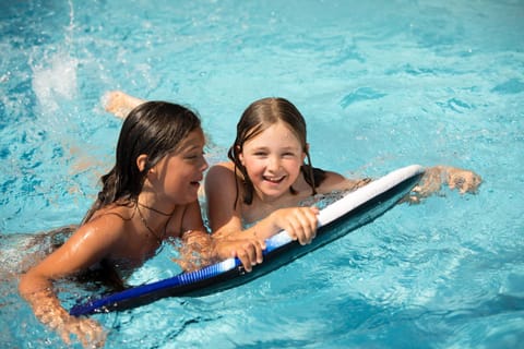 Swimming pool, Swimming pool, children, Family