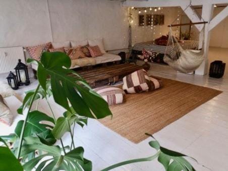 Patio, Living room, Seating area