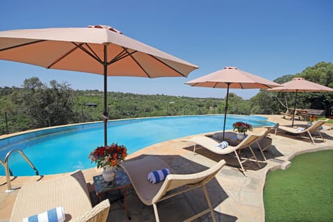 Natural landscape, Pool view, Swimming pool, sunbed