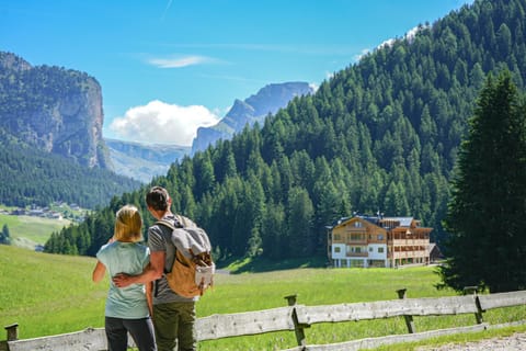 People, Natural landscape, Mountain view