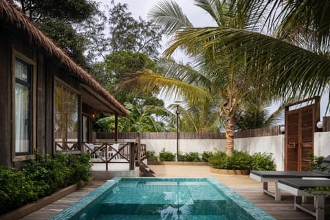 Natural landscape, Pool view, Swimming pool, sunbed