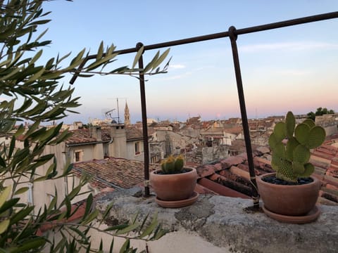 Patio, City view