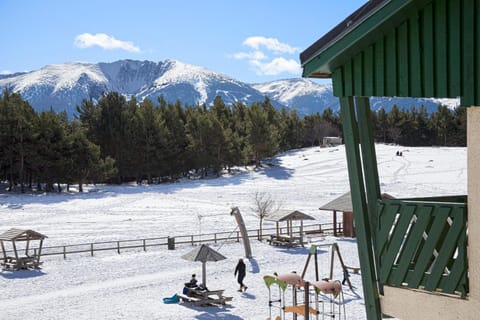 Property building, Day, Natural landscape, Winter, Children play ground, Mountain view