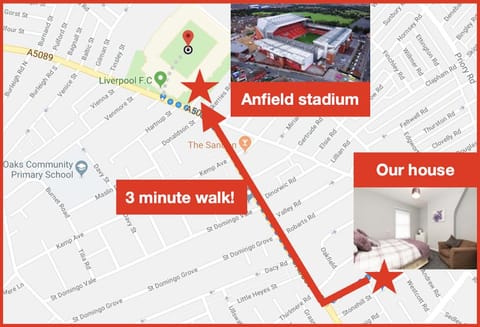 Cosy Anfield Guesthouse - FREE parking Haus in Liverpool
