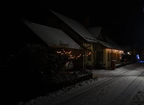 Property building, Facade/entrance, Night, Winter, On site, Street view