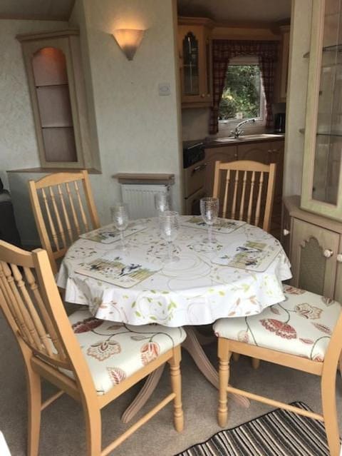 Countryside views from a luxury mobile home near Perranporth House in England