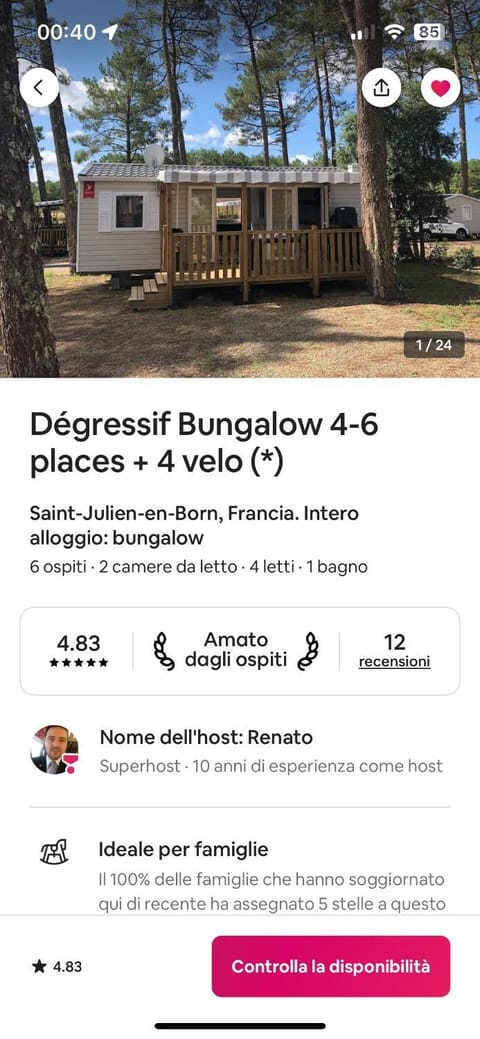 Bungalow de caractère 4-6 personnes aux Dunes de Contis - 4 vélos sur demande Campground/ 
RV Resort in Saint-Julien-en-Born