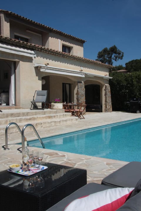 Patio, Pool view, sunbed