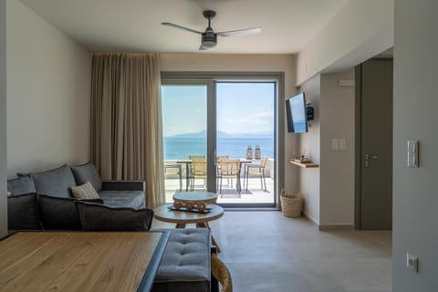 Living room, Seating area, Sea view