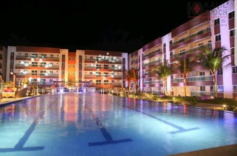 Night, Pool view, Swimming pool