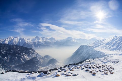 Natural landscape, Bird's eye view, Winter