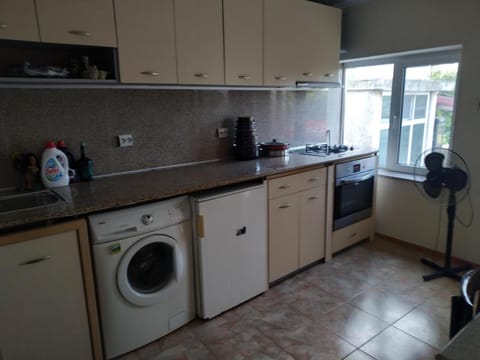 Kitchen or kitchenette, Dining area, washing machine