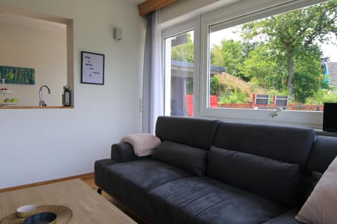 Living room, Seating area, Garden view