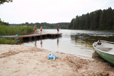 Fishing, Beach, children