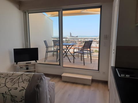 Balcony/Terrace, Living room, Sea view