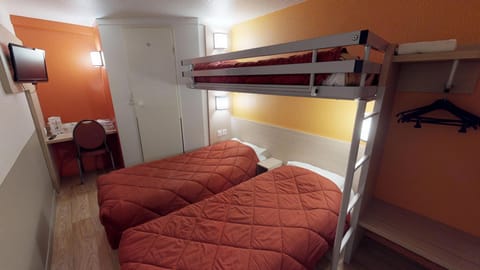 Bathroom, bunk bed