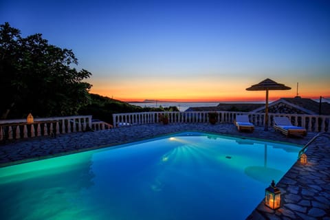 Swimming pool, Swimming pool, Sunset