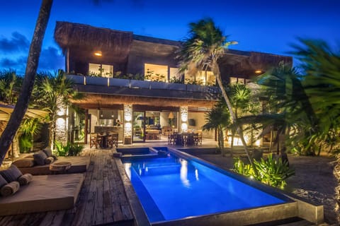 Beachfront Villa in Tankah Bay House in State of Quintana Roo