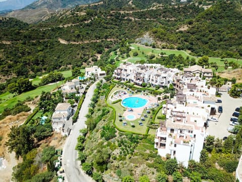 Spring, Day, Natural landscape, Bird's eye view, Mountain view, Pool view