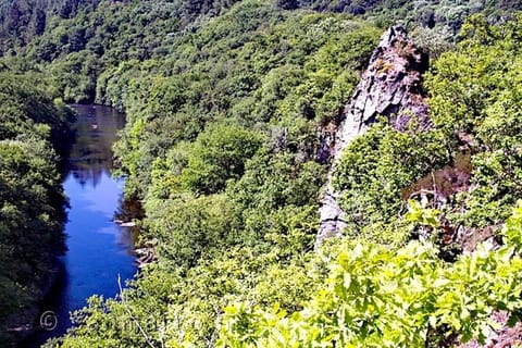 Nearby landmark, Natural landscape, Bird's eye view, Mountain view, River view