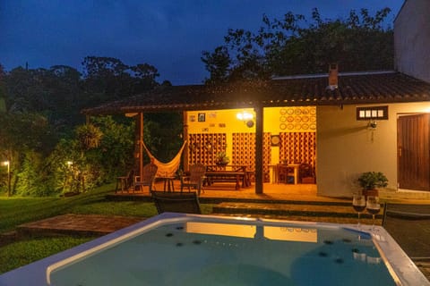 Patio, Night, Natural landscape