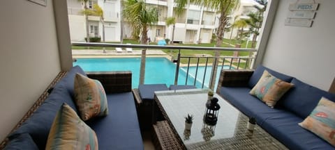 F3 Casabay beach sidi rahal vue sur piscine Apartment in Casablanca-Settat