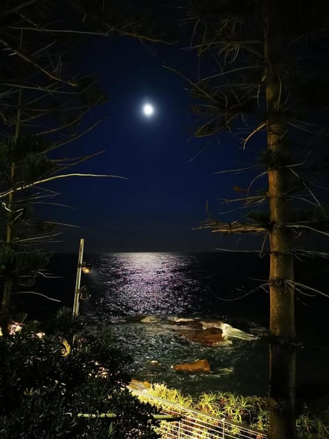 Night, Natural landscape, Sea view