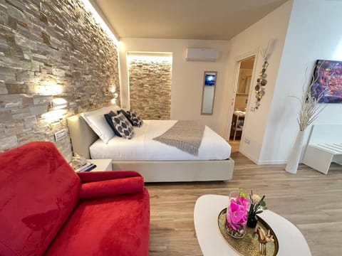 Bed, Living room, Bedroom